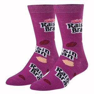 Raisin Bran Cereal Crew Crazy Socks NEW Fast Ship